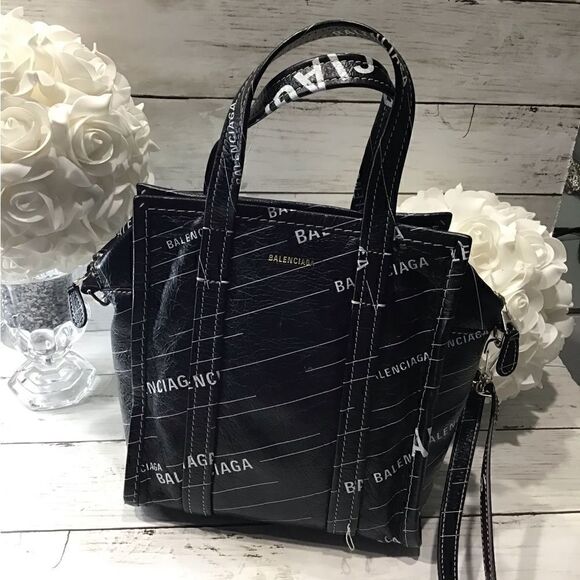 Balenciaga Handbags - Balenciaga Logo Shopper Tote Bag